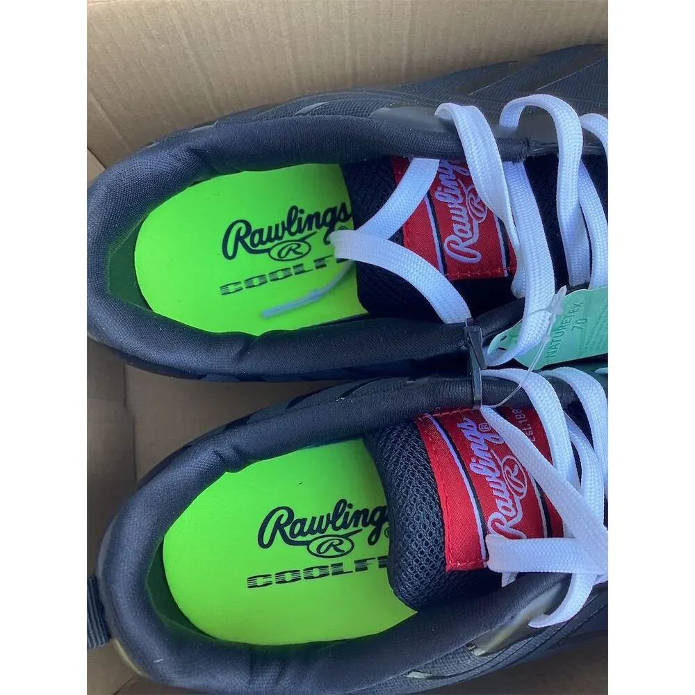 Rawlings Savage Men's Baseball Cleats Black Size 12‎